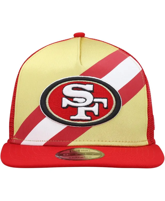 New Era Men's Scarlet San Francisco 49ers Script Trucker 9FIFTY Snapback Hat  - Macy's