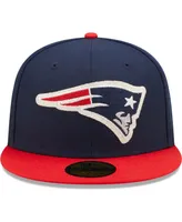 Men's New Era Navy, Red England Patriots Super Bowl Xxxvi Letterman 59Fifty Fitted Hat