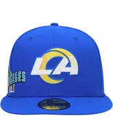 Men's New Era Royal Los Angeles Rams Stateview 59Fifty Fitted Hat