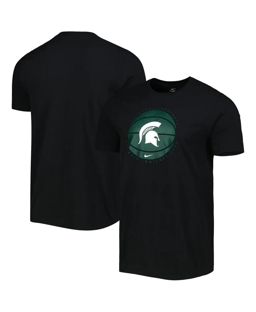 Michigan State University Spartans Basketball T-Shirt 2-XL / White