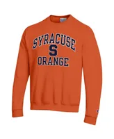 Men's Champion Orange Syracuse High Motor Pullover Sweatshirt