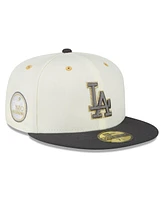 Men's New Era White, Charcoal Los Angeles Dodgers 1980 Mlb All-Star Game Chrome 59FIFTY Fitted Hat