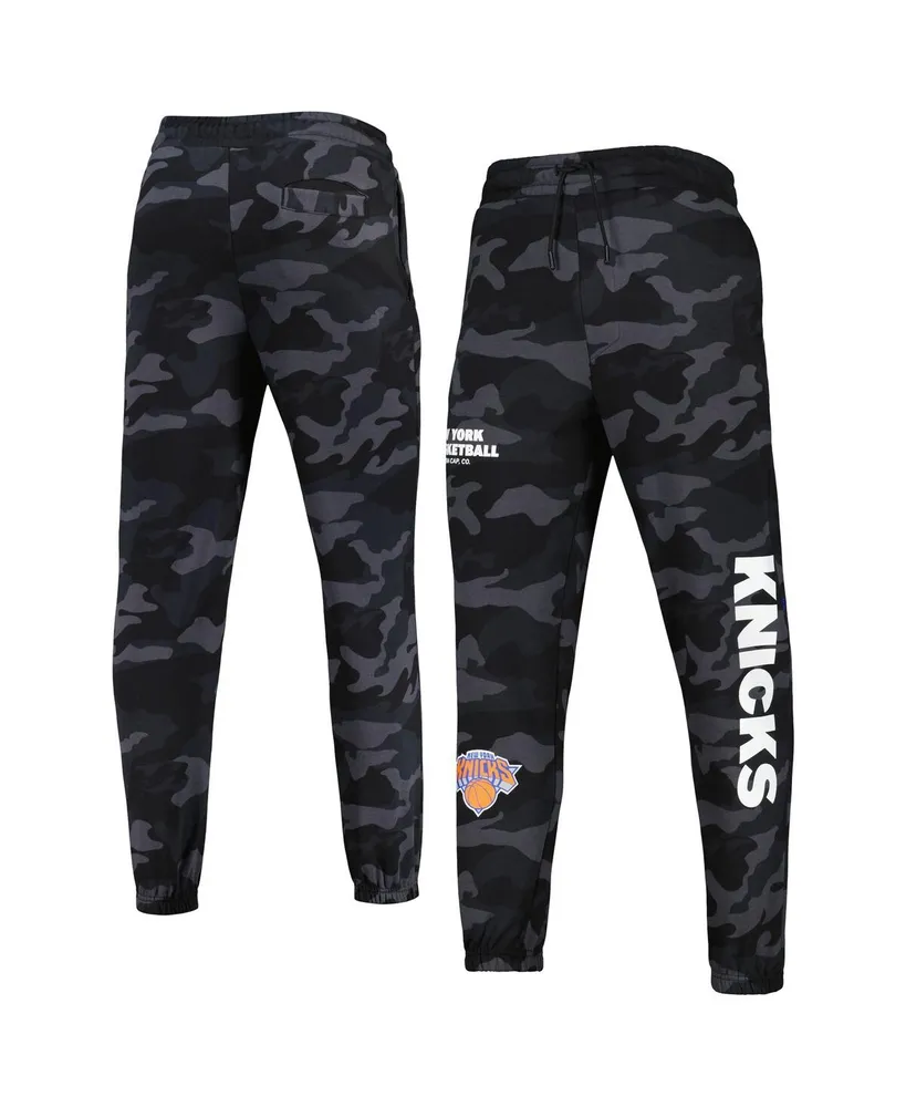 Men's New Era Black, Camo New York Knicks Tonal Joggers
