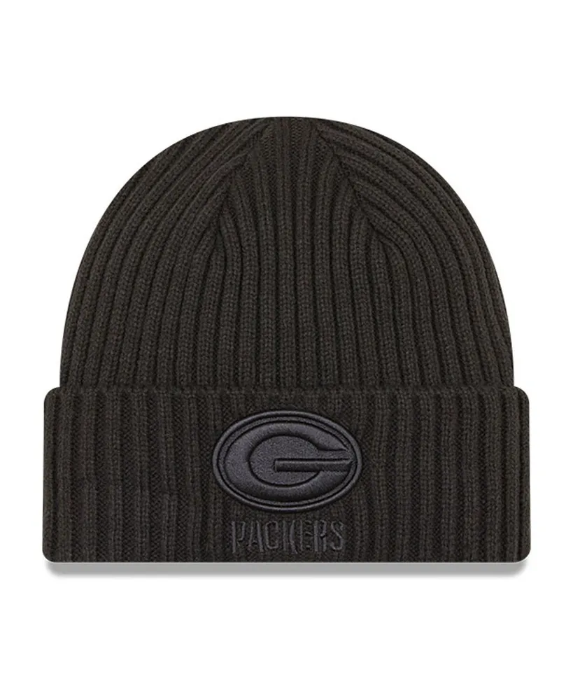 Big Boys New Era Graphite Green Bay Packers Core Classic Cuffed Knit Hat