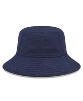 Men's New Era Heather Navy New England Patriots Bucket Hat