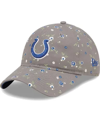 Women's New Era Graphite Indianapolis Colts Floral 9TWENTY Adjustable Hat