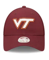 Women's New Era Maroon Virginia Tech Hokies 9FORTY Logo Spark Trucker Snapback Hat