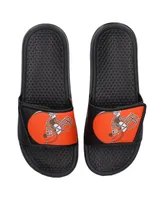 Youth Boys and Girls Foco Cleveland Browns Colorblock Big Logo Legacy Slide Sandals