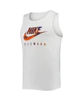 Men's Nike White Clemson Tigers Spring Break Futura Performance Tank Top