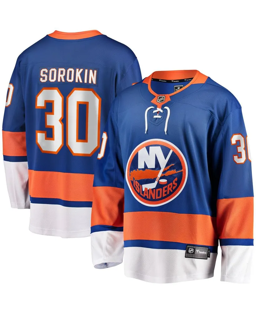 Men's Fanatics Ilya Sorokin Royal New York Islanders Home Breakaway Player Jersey