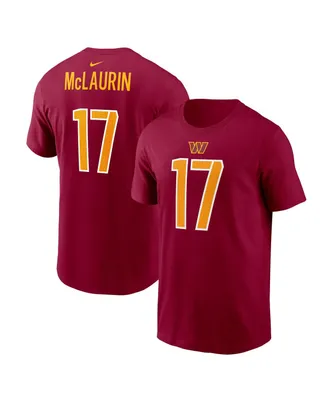 Men's Nike Terry McLaurin Burgundy Washington Commanders Player Name and Number T-shirt