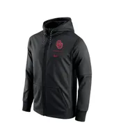 Men's Nike Black Oklahoma Sooners Logo Stack Performance Full-Zip Hoodie