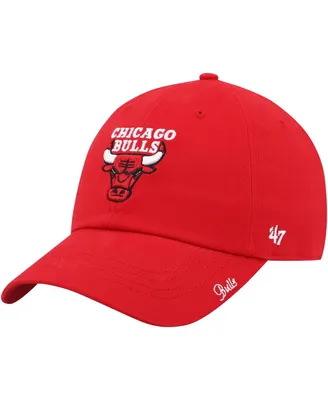 Women's '47 Brand Red Chicago Bulls Miata Clean Up Logo Adjustable Hat