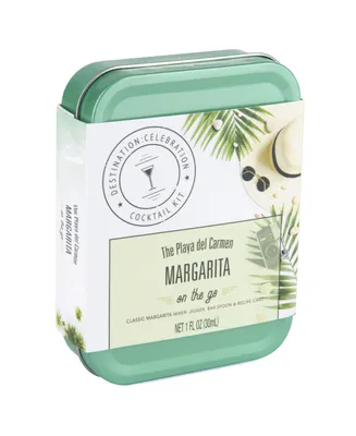 Thoughtfully Cocktails, Margarita Cocktail Kit Travel Tin Gift Set (Contains No Alcohol) - Assorted Pre