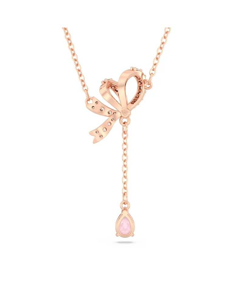 Swarovski Crystal Bow Volta Y Pendant Necklace