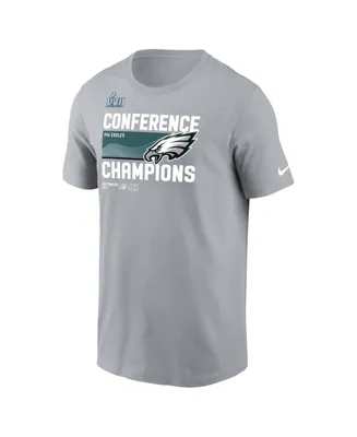 Men's Nike Gray Philadelphia Eagles 2022 Nfc Champions Trophy Collection T-shirt