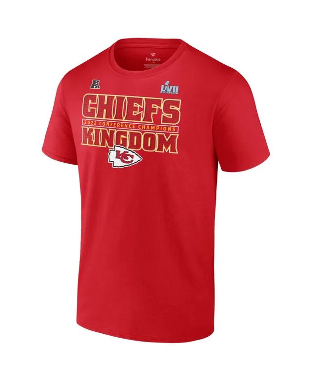 Men's Fanatics Branded Red Kansas City Chiefs 2022 AFC Champions Shadow Cast Long Sleeve T-Shirt Size: Large