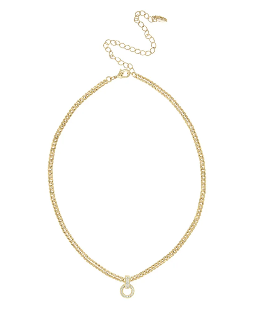 Ettika Infinity Faux Cubic Zirconia Chain Necklace