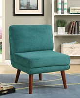 Lifestyle Solutions 31.9" Wood, Steel, Foam and Polyester Darcy Armless Accent Chair