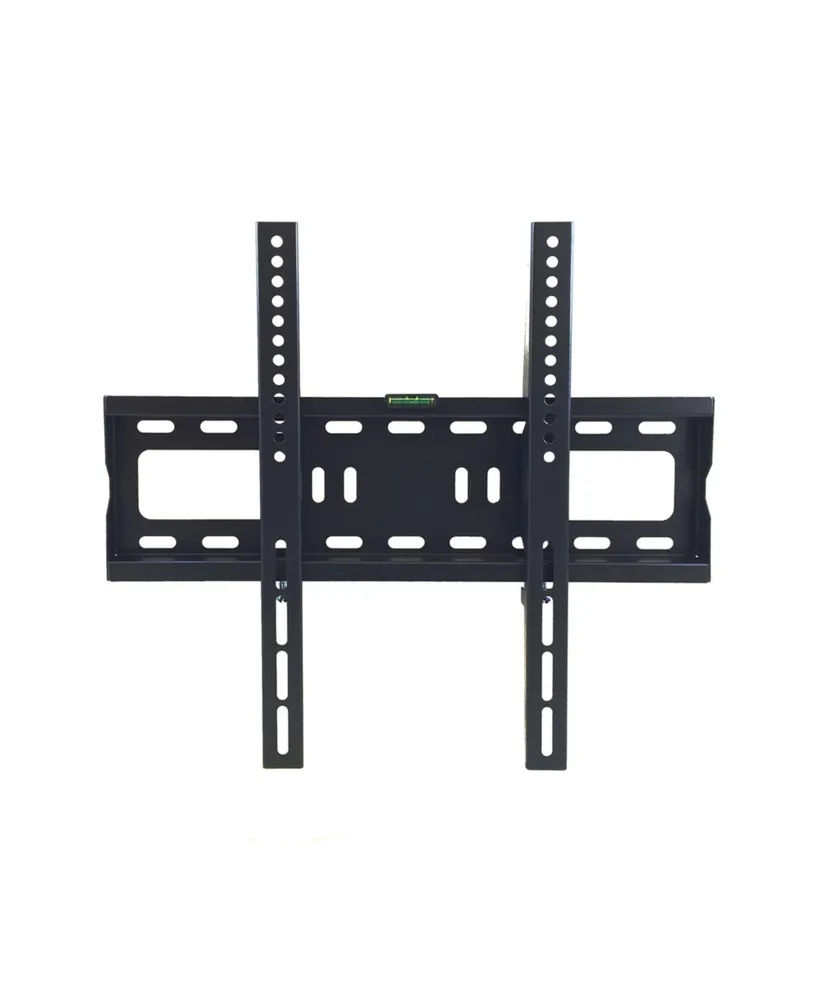 MegaMounts Heavy Duty Matte Black Finish Fixed Television Wall Mount for 26 - 55 Inch Plasma/Lcd/Led Televisions