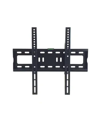 MegaMounts Heavy Duty Matte Black Finish Fixed Television Wall Mount for 26 - 55 Inch Plasma/Lcd/Led Televisions