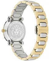 Versace Women's Swiss Greca Twist Two Tone Bracelet Watch 35mm
