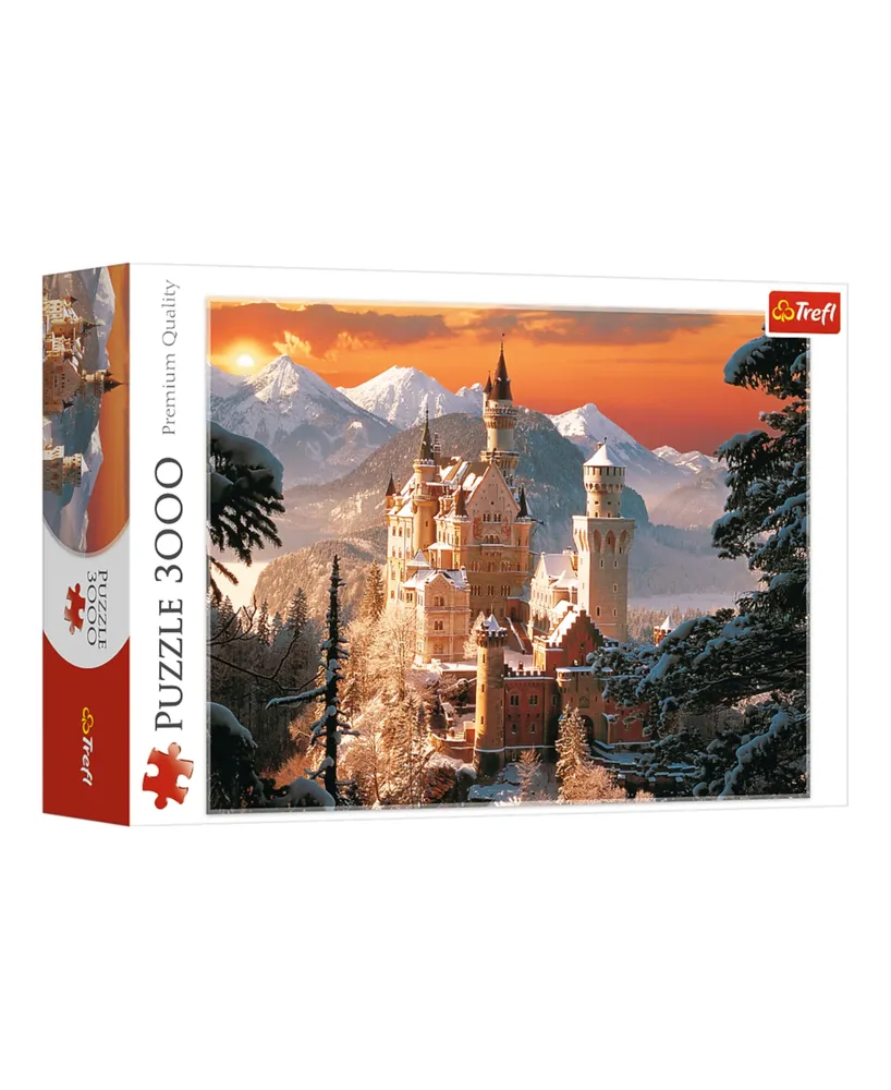 Trefl Rompecabezas rojo de 3000 piezas - Castillo invernal de  Neuschwanstein, Alemania/Kirch