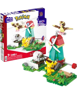 Mega Construx Pokemon Countryside Windmill with Action Figures Piece Building Set - Multi