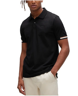 Boss by Hugo Men's Regular-Fit Rubberized Logo Polo Shirt