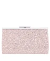 Nina Glitter Lace Frame Small Clutch