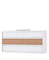 Nina Color Block Crystal Minaudiere Mini Clutch