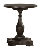 Coaster Home Furnishings 23.75" Medium Density Fiberboard Round End Table with Pedestal Base