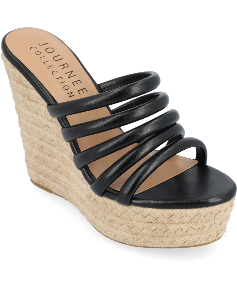 Journee Collection Women's Cynthie Platform Wedge Sandals