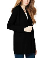 Jones New York Women's Relaxed V-Neck Open Cardigan