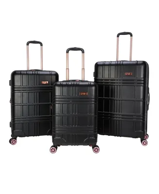 Jessica Simpson Jewel Plaid 3 Piece Hardside Luggage Set