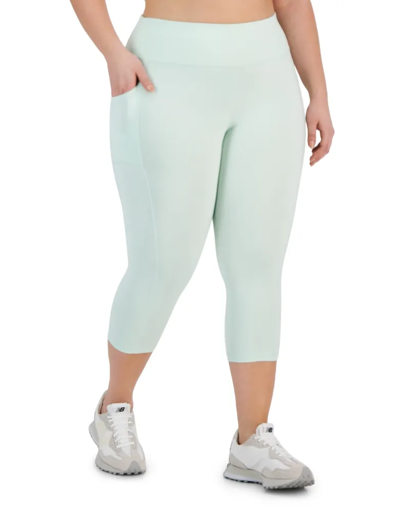 ID Ideology Plus Size Space-Dye Cropped Leggings, Created for Macy's -  Macy's