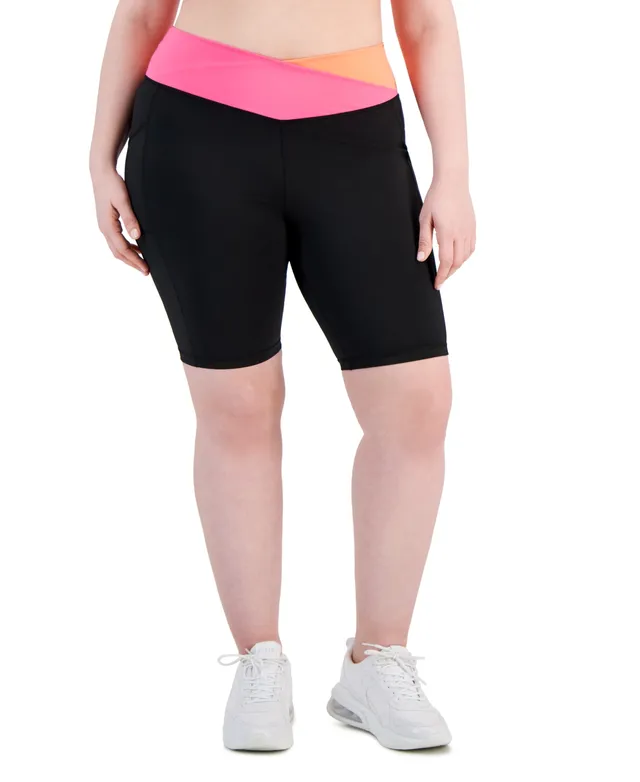 ID Ideology Ideology Plus Size Bike Shorts, Created for Macy's