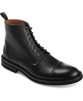 Taft Men's Rome Full-grain Leather Cap Toe Dress Boots