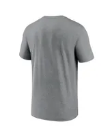 Men's Nike Heathered Charcoal New York Giants Property Of Legend Performance T-shirt