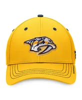 Men's Fanatics Gold Nashville Predators Authentic Pro Rink Flex Hat