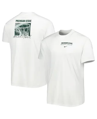 Men's Nike White Michigan State Spartans Basketball Movement Max90 T-shirt