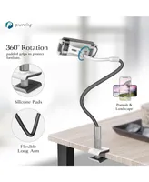 Purely Flexible Arm Phone and Tablet Stand | Position Your Device Comfortably - Gray