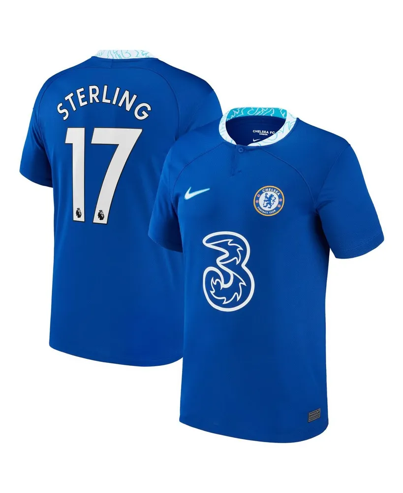 Men's Nike Raheem Sterling Blue Chelsea 2022/23 Home Breathe Stadium Replica Player Jersey