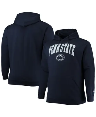 Men's Champion Navy Penn State Nittany Lions Big and Tall Arch Over Logo Powerblend Pullover Hoodie