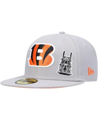 Men's New Era Gray Cincinnati Bengals City Describe 59FIFTY Fitted Hat