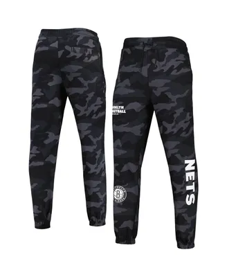 Men's New Era Black, Camo Brooklyn Nets Tonal Joggers