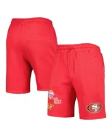 Men's New Era Scarlet San Francisco 49ers Historic Champs Shorts