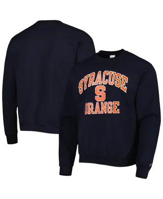 Men's Champion Navy Syracuse Orange High Motor Pullover Sweatshirt