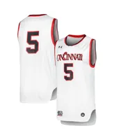 Men's Under Armour White Cincinnati Bearcats Replica Basketball Jersey