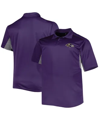 Men's Purple Baltimore Ravens Big and Tall Team Color Polo Shirt